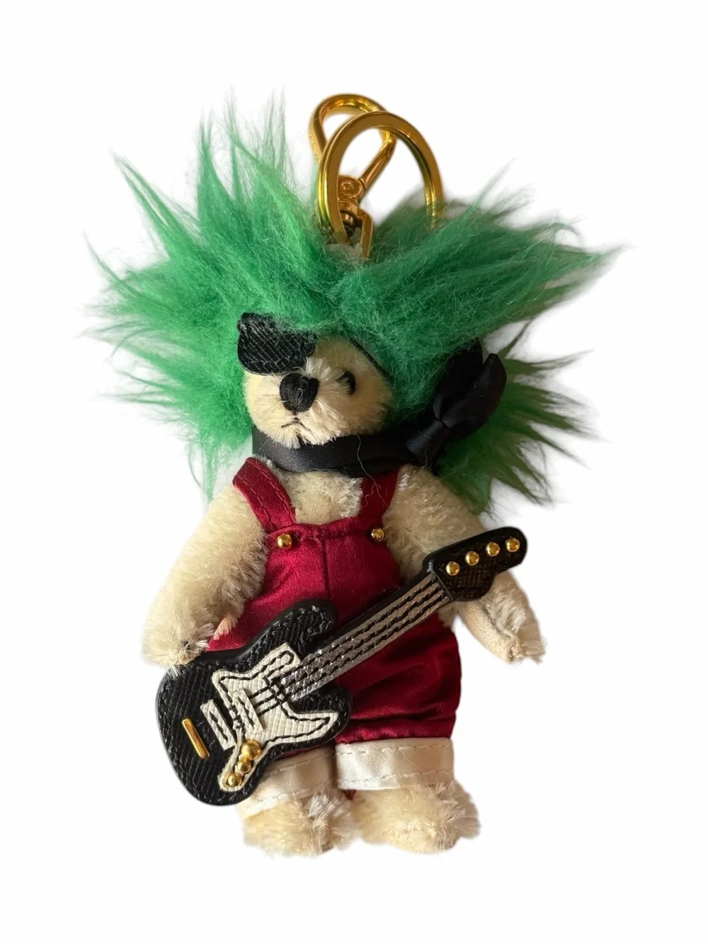 Prada Trick Duke Teddy Bear Bag Charm Keychain Rare Made in Italy
